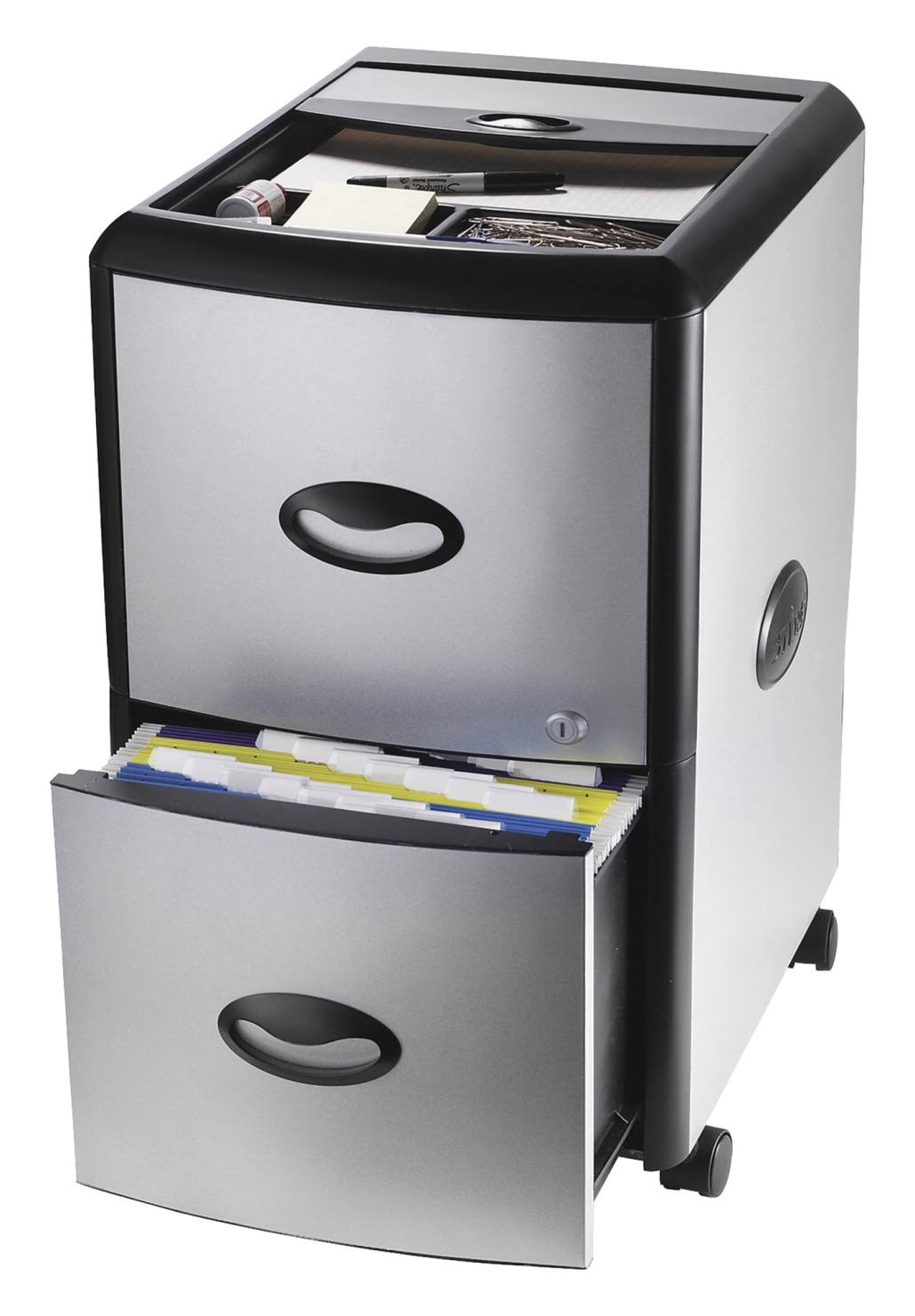 Mobile Filing Cabinet with Metal Siding B62623