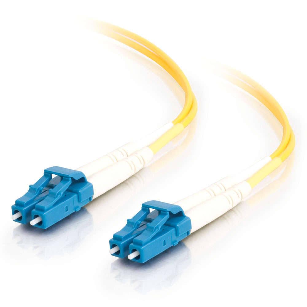 10m LC-LC 9/125 OS1 Duplex Singlemode PVC Fiber Optic Cable Yellow X425