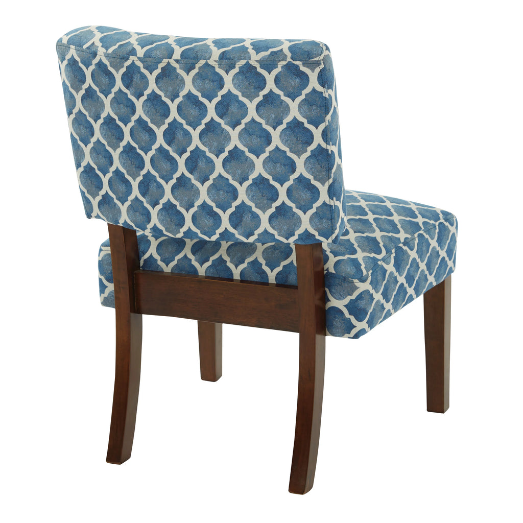 Harbor Blue Fabric Table and Two Chairs V1083