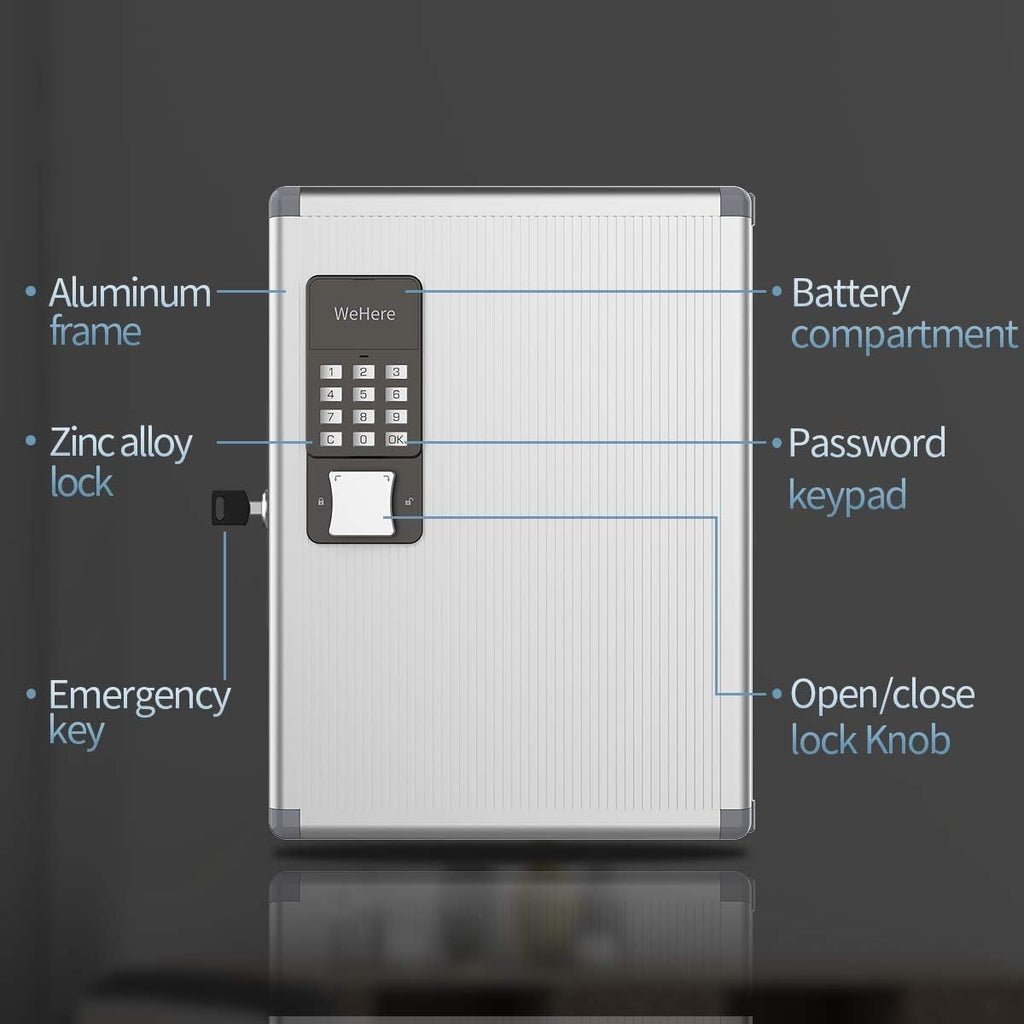 Key Box Wall Mount with Code Keypad, Pack of 2 K336