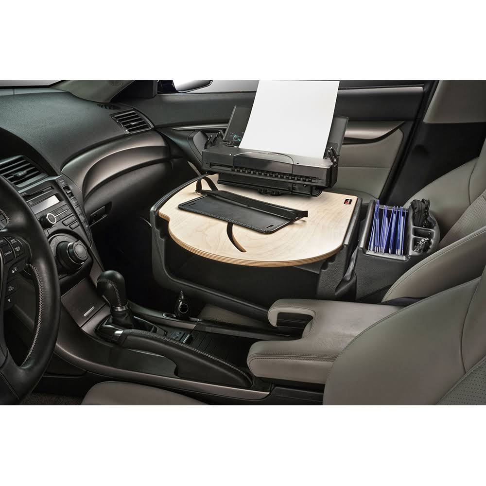 Car Desk with Built-in Power Inverter and Printer Stand A19107