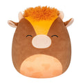 10 inch Dark Brown Spotted Cow Ultra Soft Stuffed Plush Toy V8956