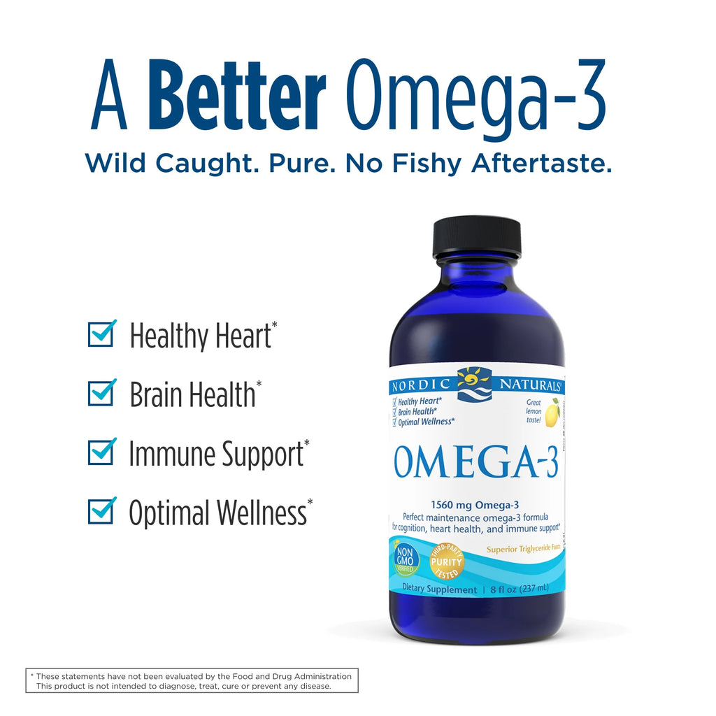 Omega-3 Liquid Fish Oil, 8 Oz G1120
