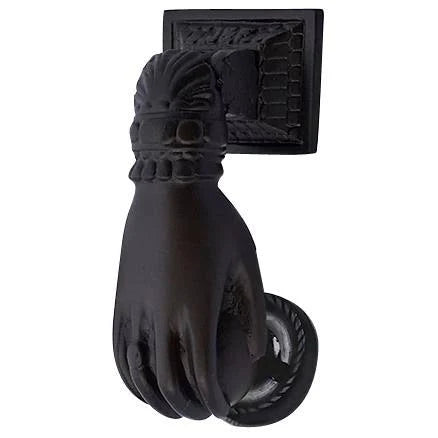 4 1/2 inch Solid Brass Door Knocker - Oil Rubbed Bronze S236716