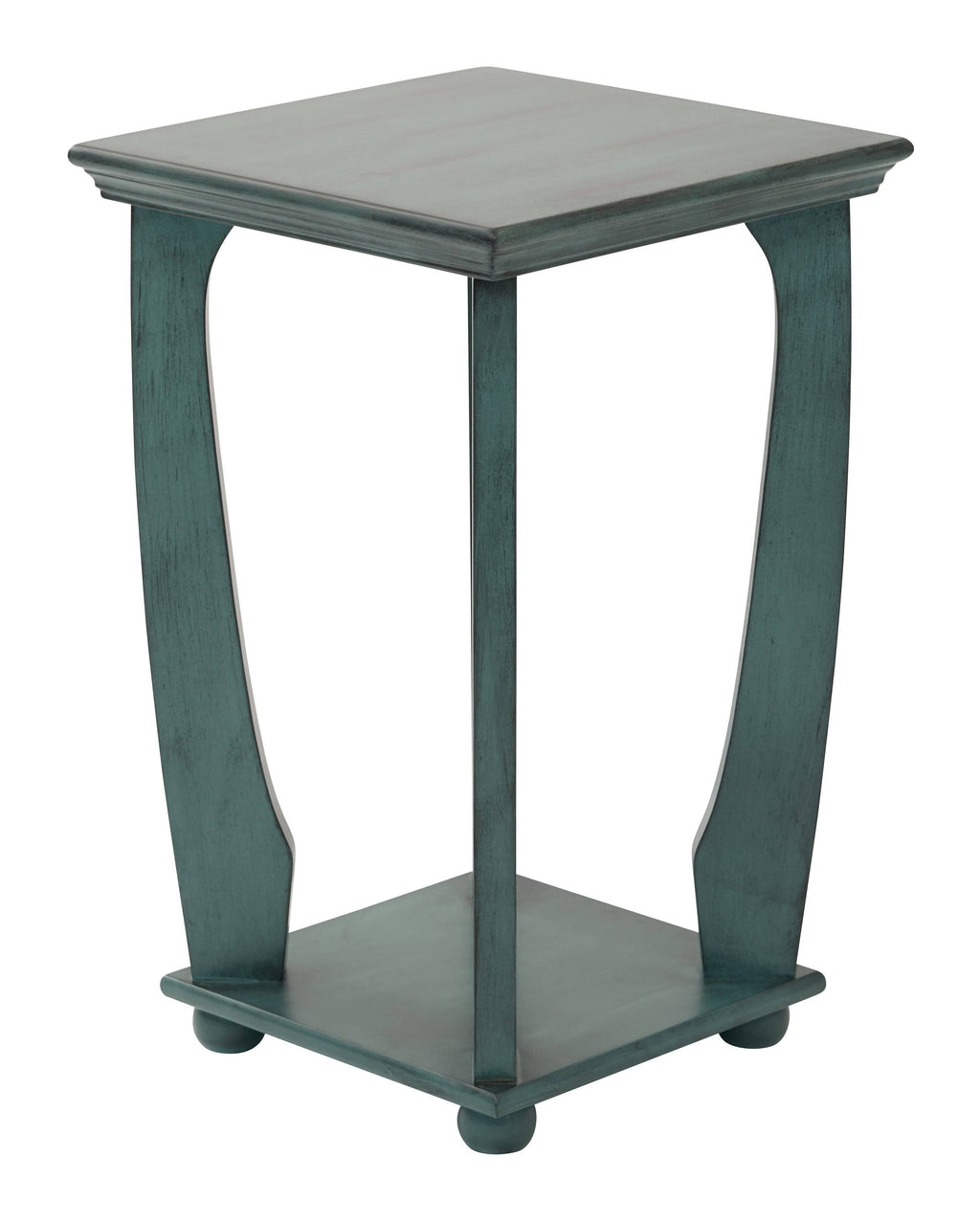 Caribbean Blue Square Accent Table I891794