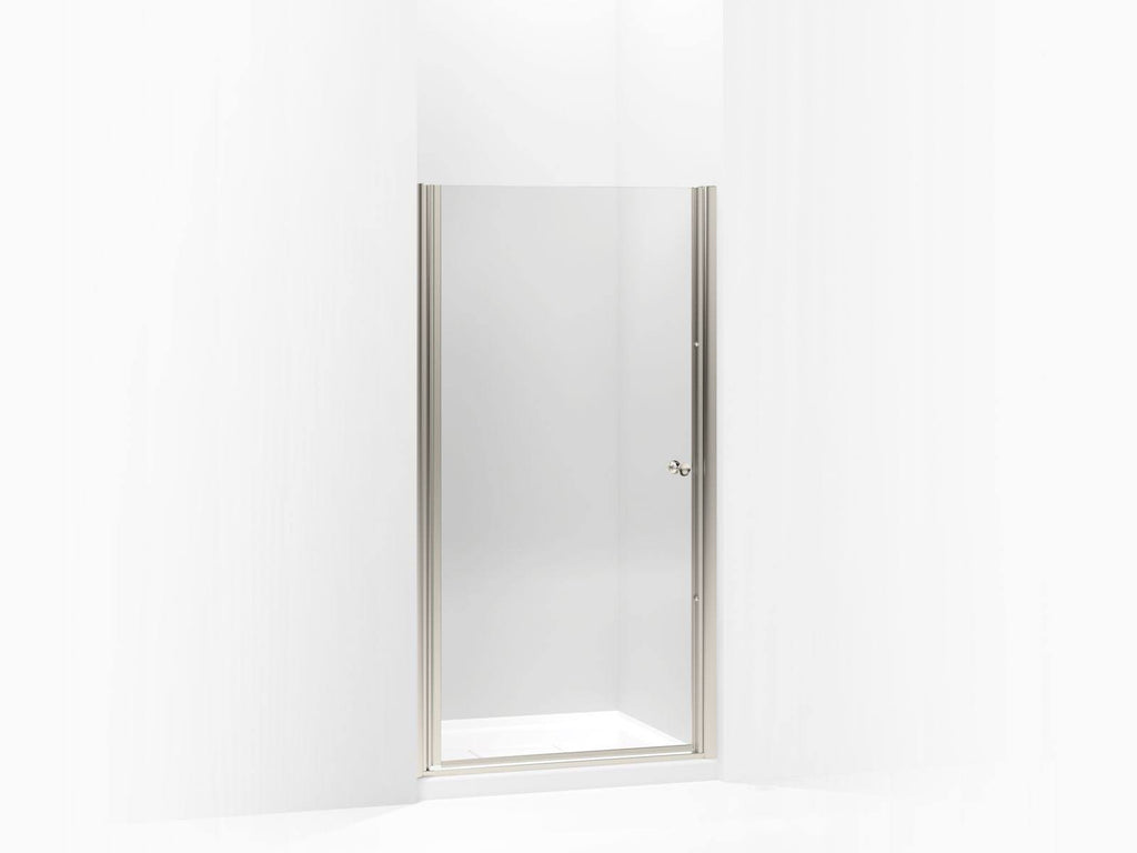 Matte Nickel Frameless Pivot Shower Door V9192
