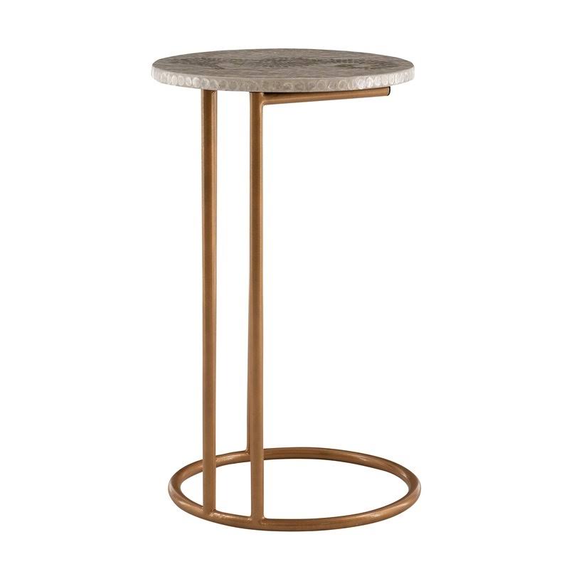 Gold Metal Accent C Table Z1131