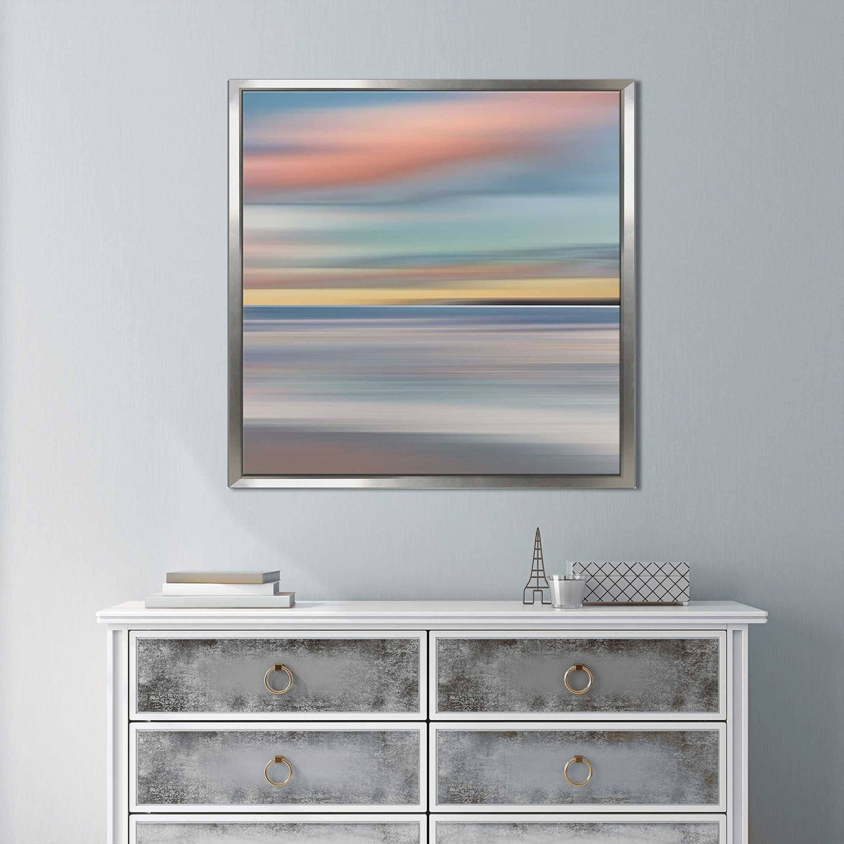 Blue Canvas Floating Frame Y35451