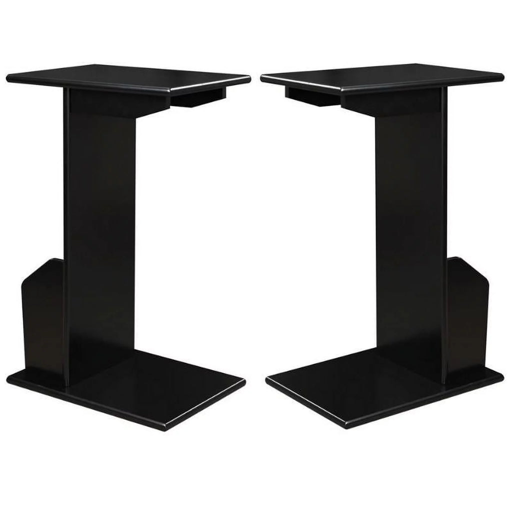 Black Wood End Table Set of 2 S135