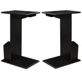 Black Wood End Table Set of 2 S135