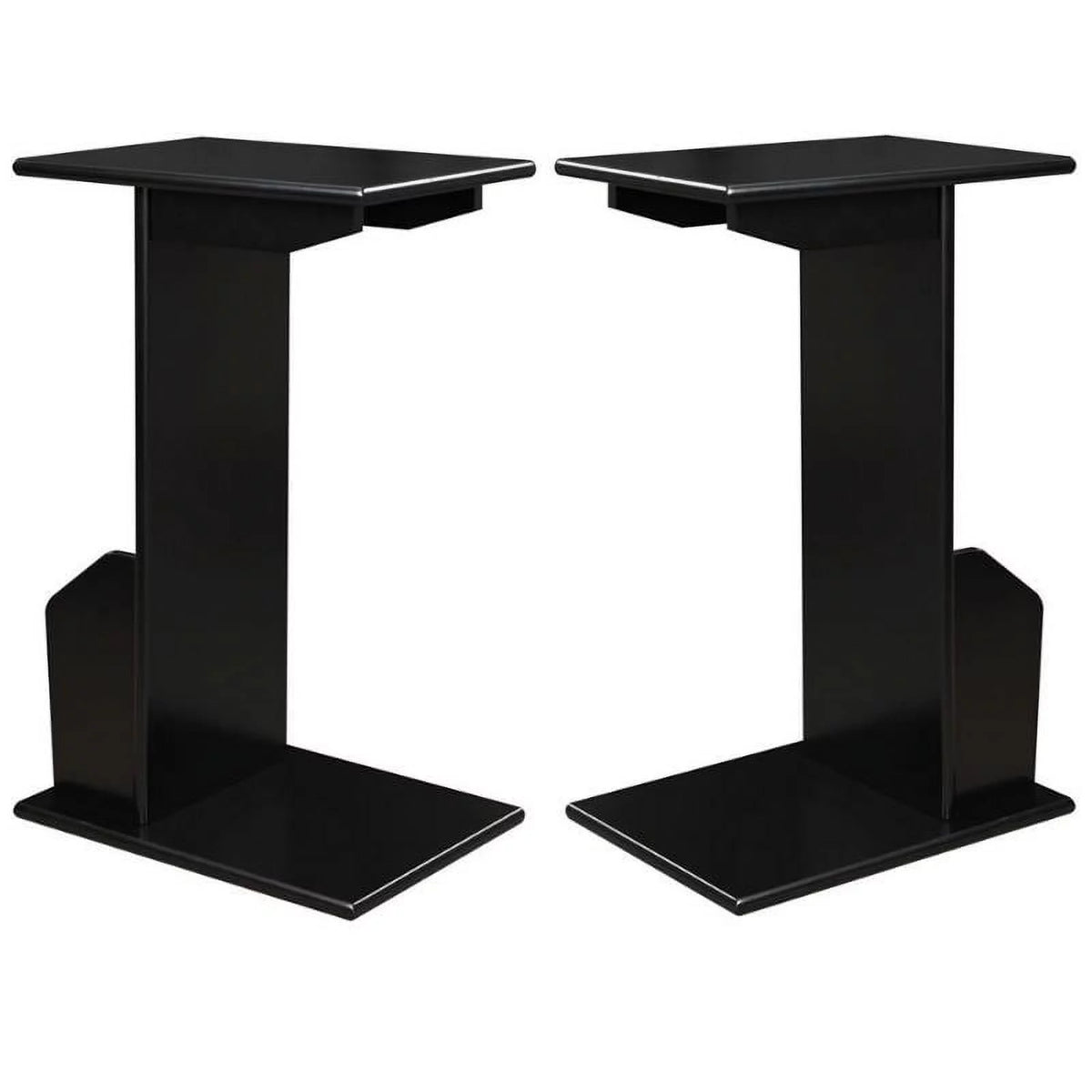 Black Wood End Table Set of 2 S135