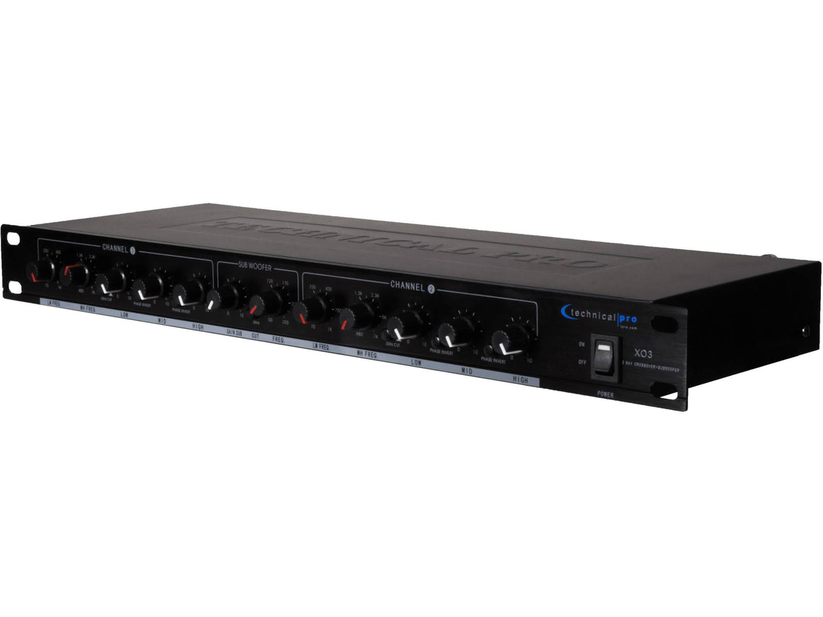 3 Way Crossover with Subwoofer Output Black K685263