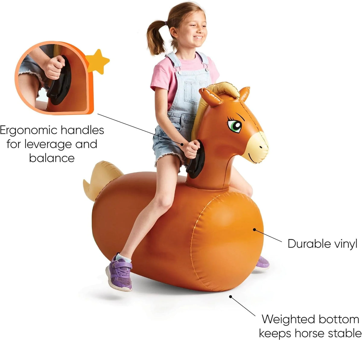 Inflatable Bouncy Horse Set of 2 O6194