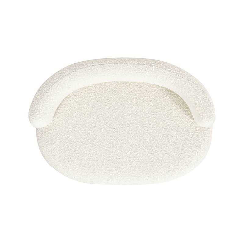 Medium Ivory Curved Dog Sofa Bed H179384