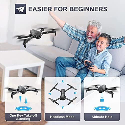 Black 1080P HD FPV Camera Drone with 2 Batteries Z541409
