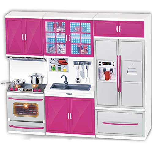4-in-1 Doll Kitchen Playset with Realistic Lights & Sounds Y955174