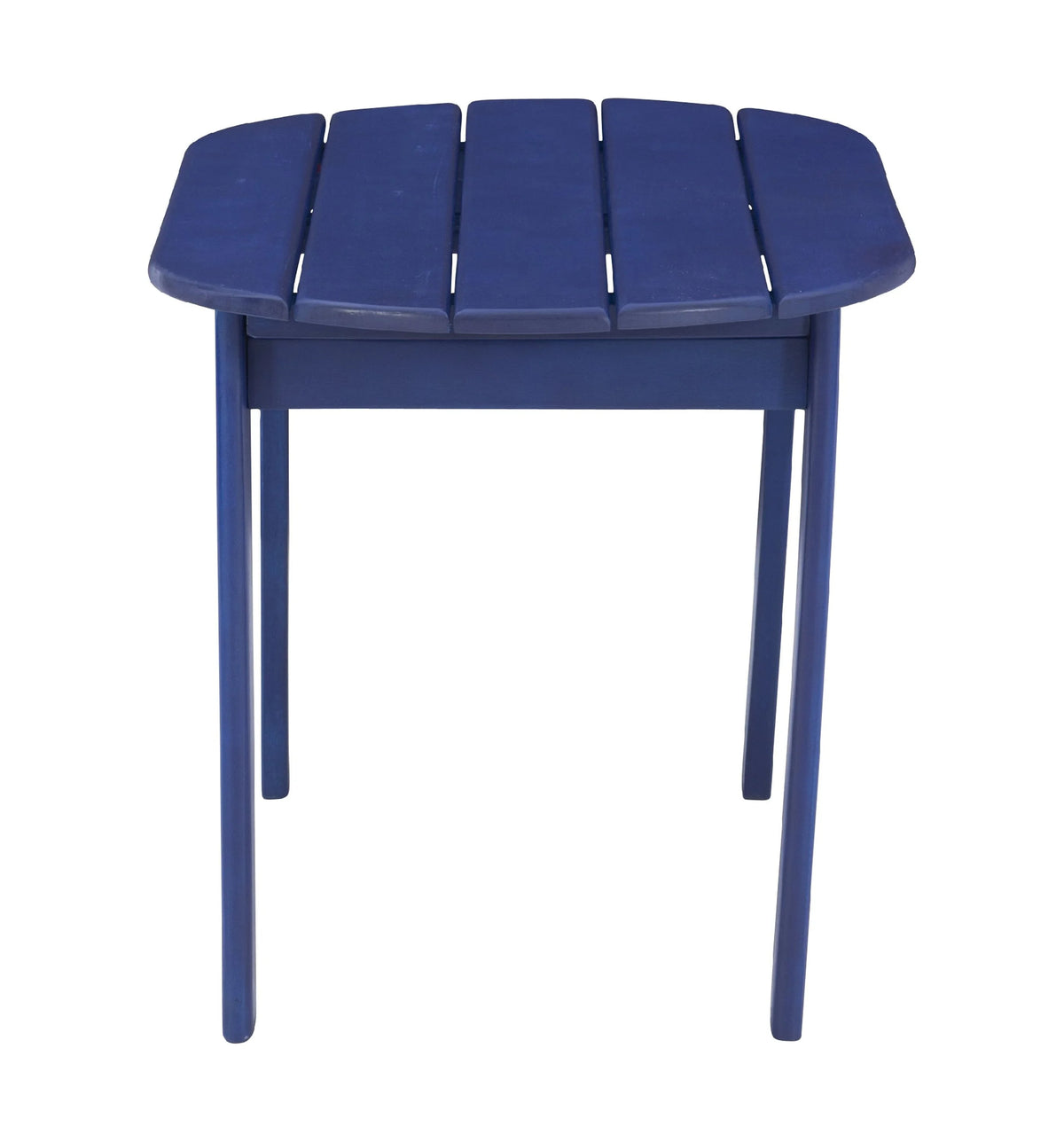 Blue Mid-Century Oval Coffee Table C2111