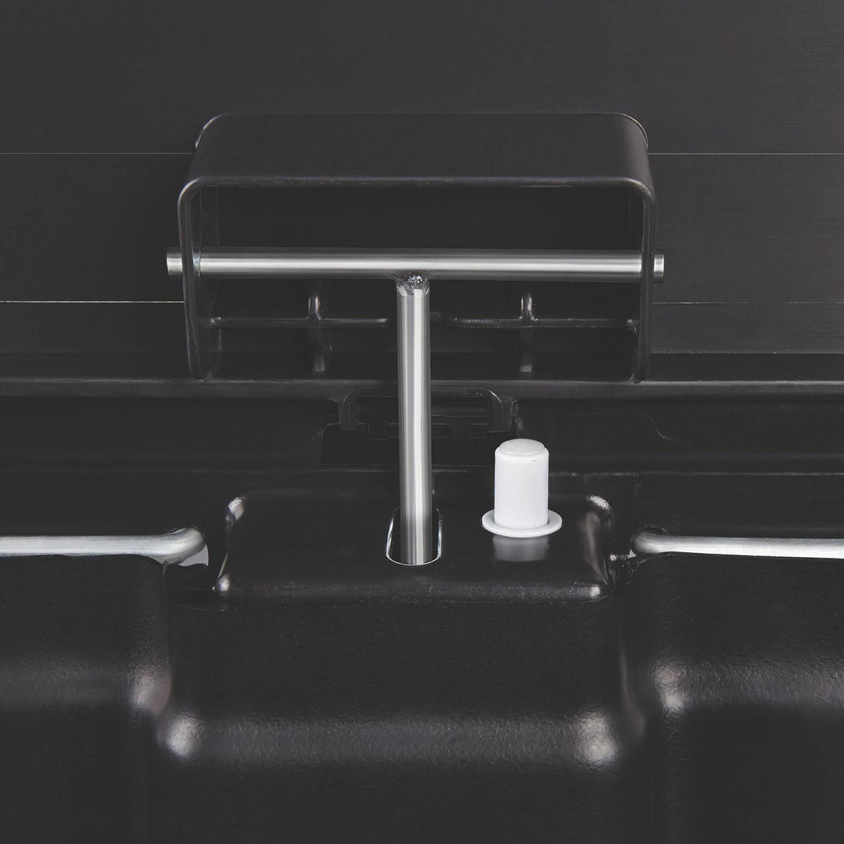 Black 18 Gal Plastic Step-On Trash Can J6995