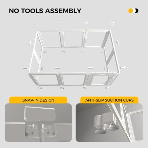 Clear Acrylic Plastic Dog Playpen, 30.3" Height, 10 PCS E526