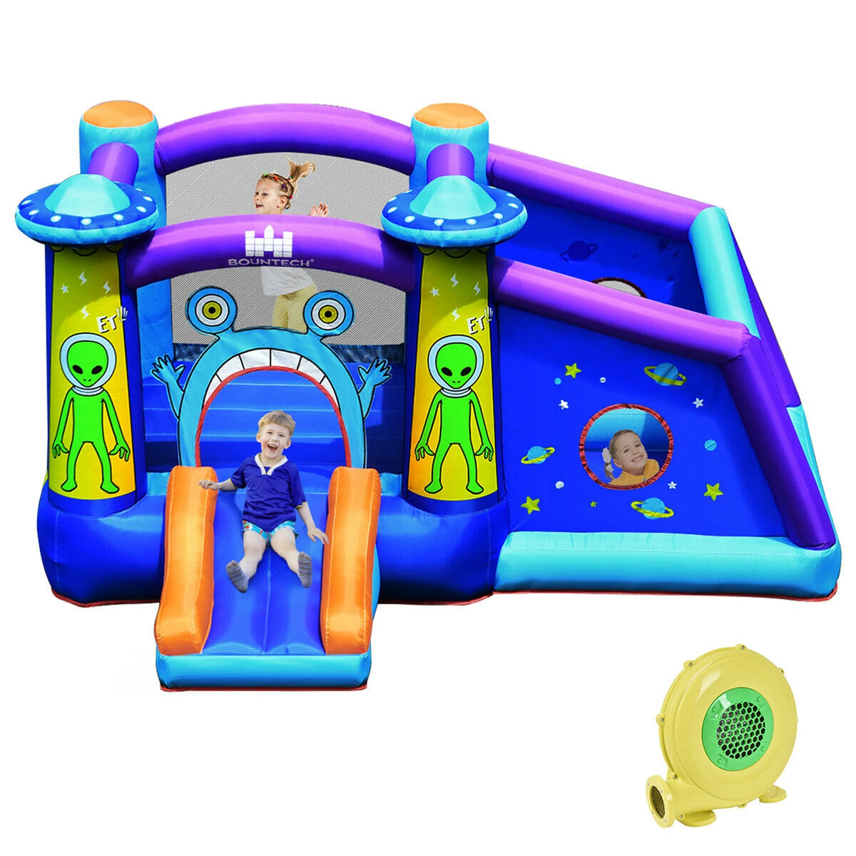 Inflatable Bounce House with Ball Pit and 480W Blower Z72781