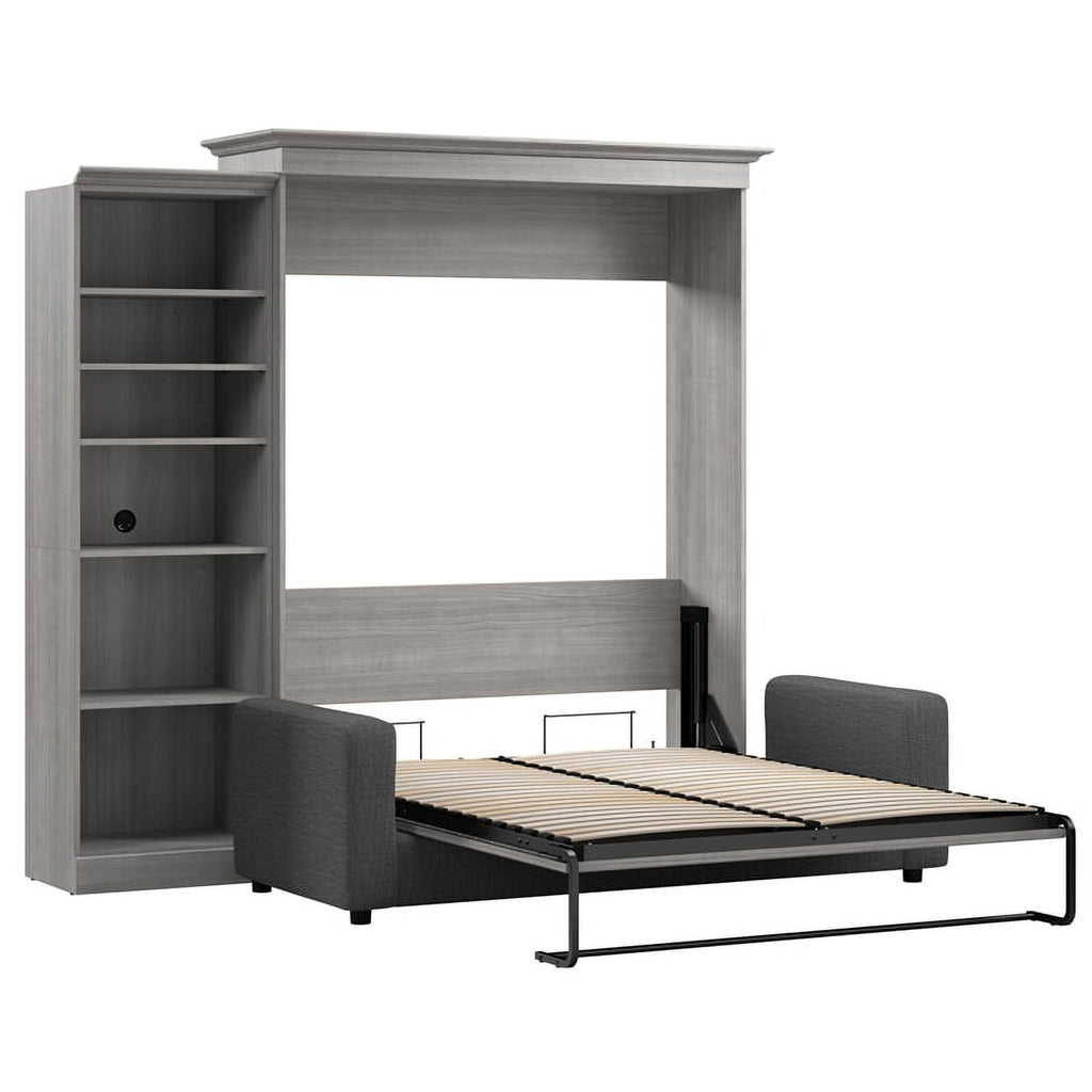 Gray Queen Murphy Bed with Sofa W670471