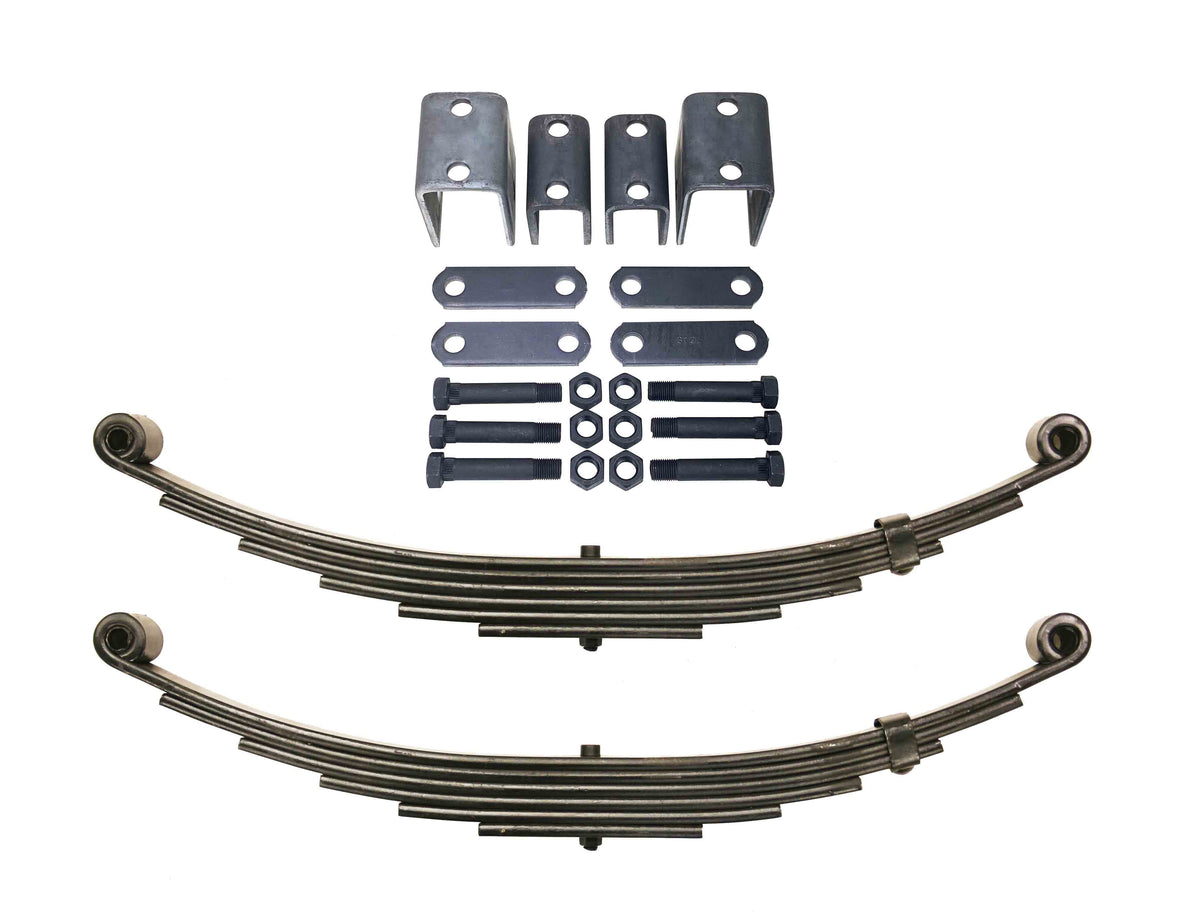 Single Trailer Axle Suspension Kit with Leaf Springs Hanger Kit X508454