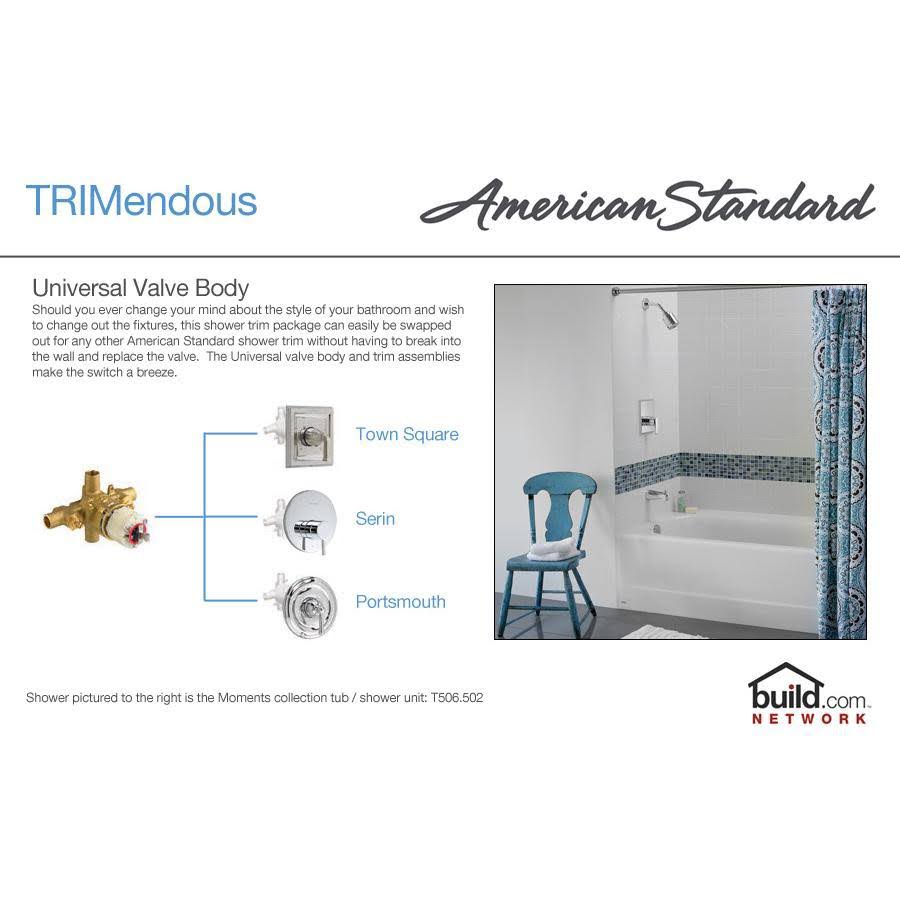Chrome Bath Shower Trim Kit U137411