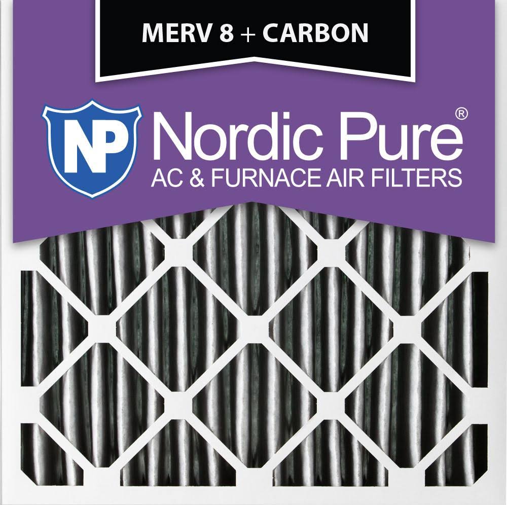 12 Pc Pleated Air Filters MERV 8 Carbon Q9228