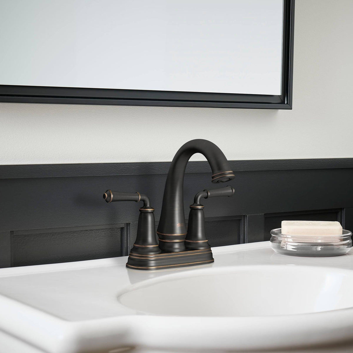 Polished Nickel Centerset Bathroom Faucet with Pop-Up Drain P99095