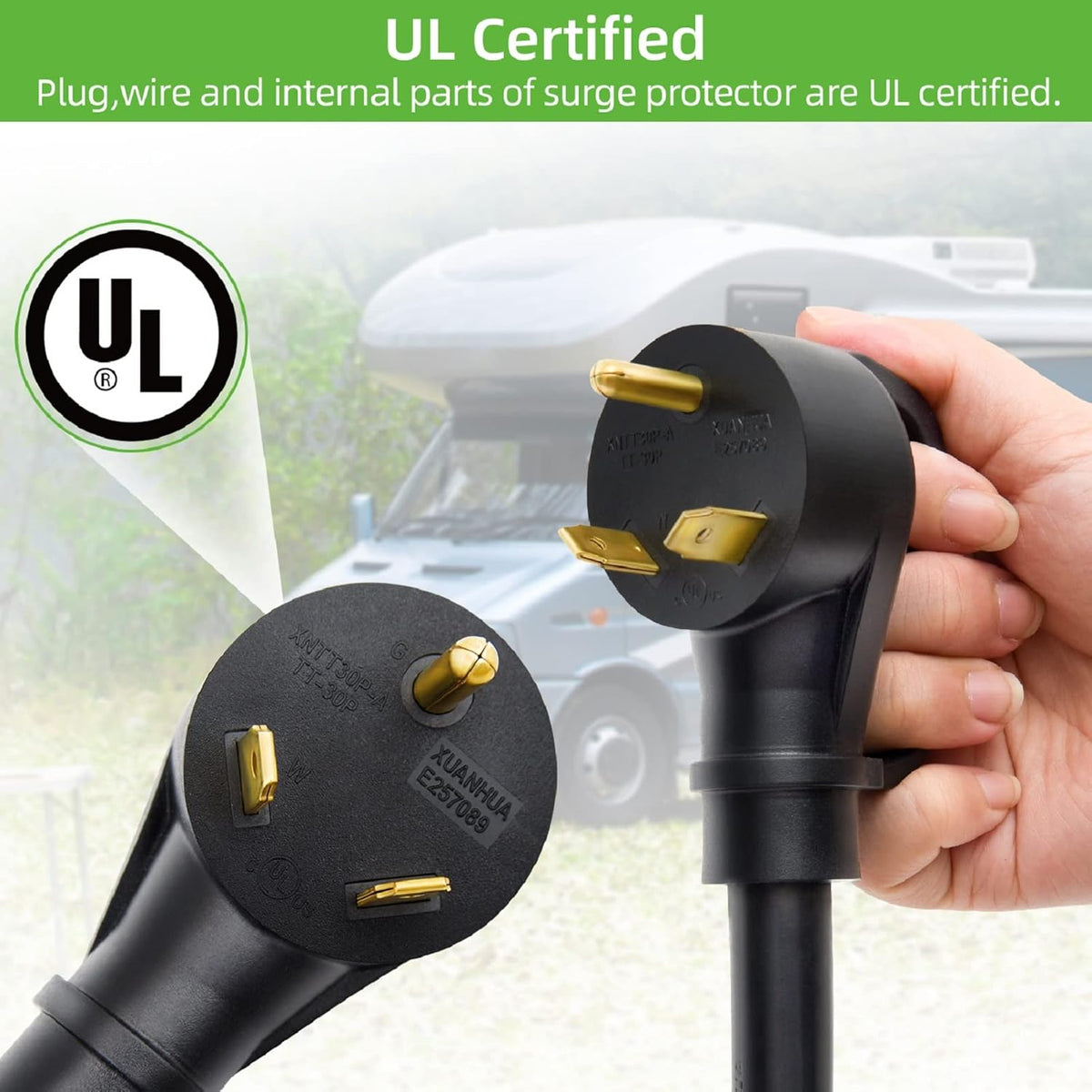 30 Amp RV Surge Protector with Waterproof Cover R4031
