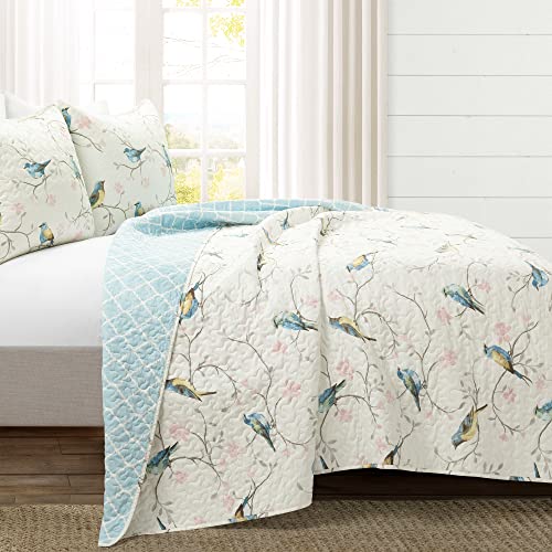 Oversized 3 Piece Reversible Quilt Set, Full/Queen J988