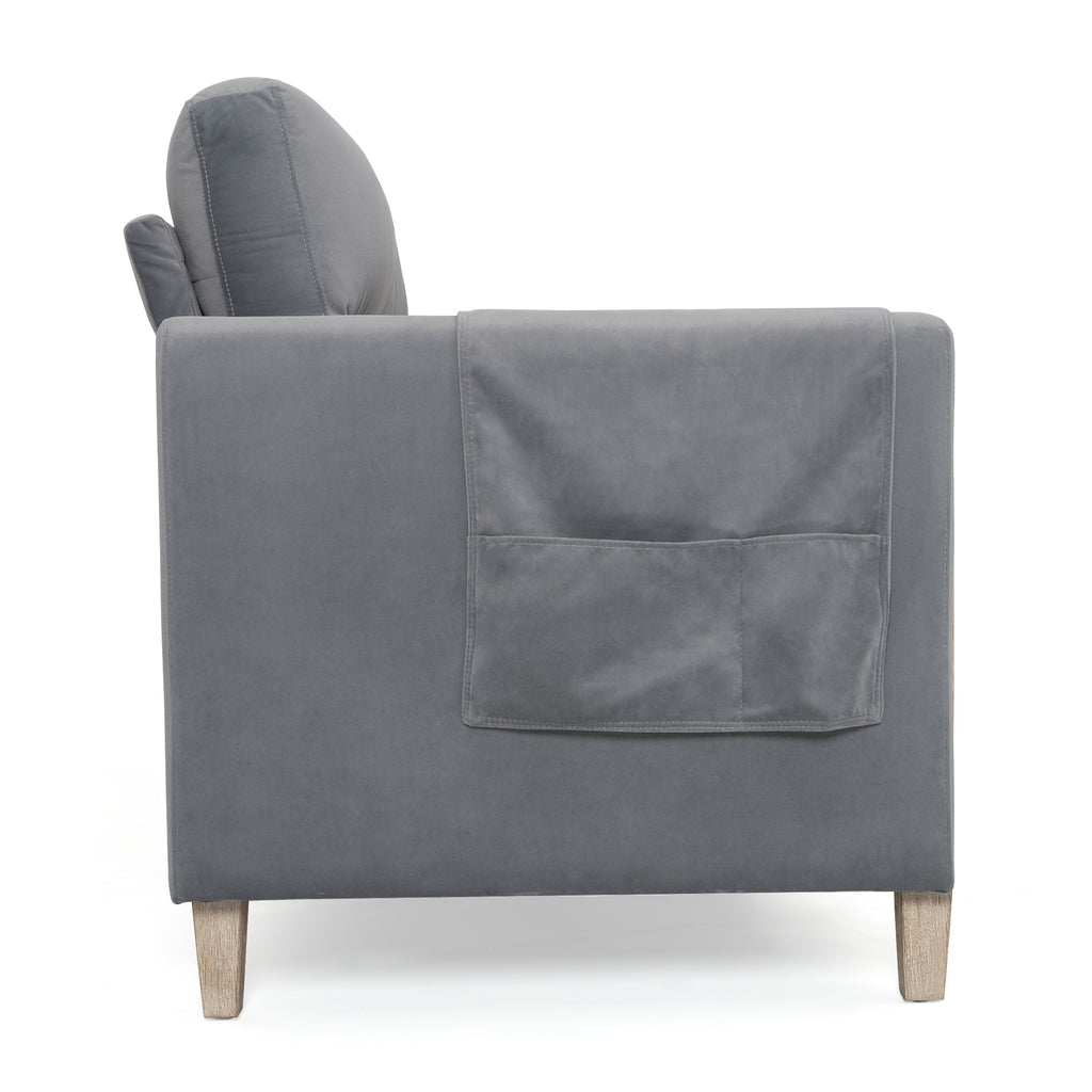 Solid Wood Three-Seater Sofa Couch N109