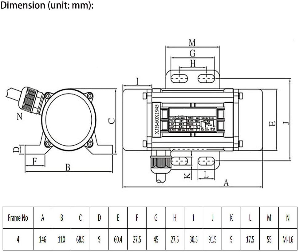 48V DC Brushless Vibration Motor 65W U6546