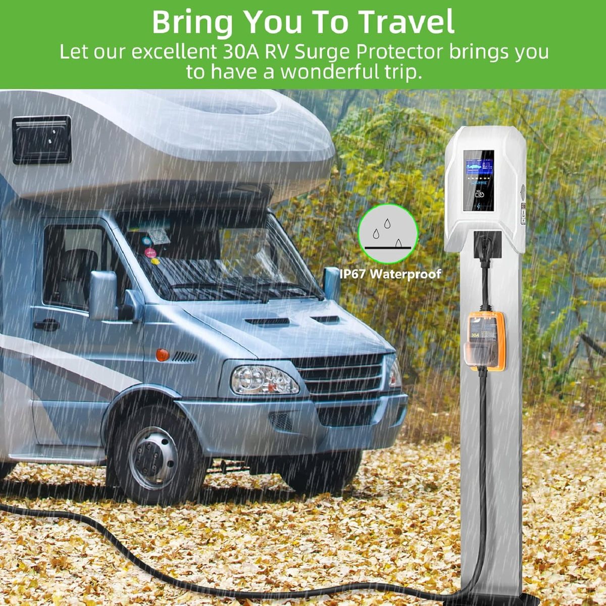 30 Amp RV Surge Protector with Waterproof Cover R4031