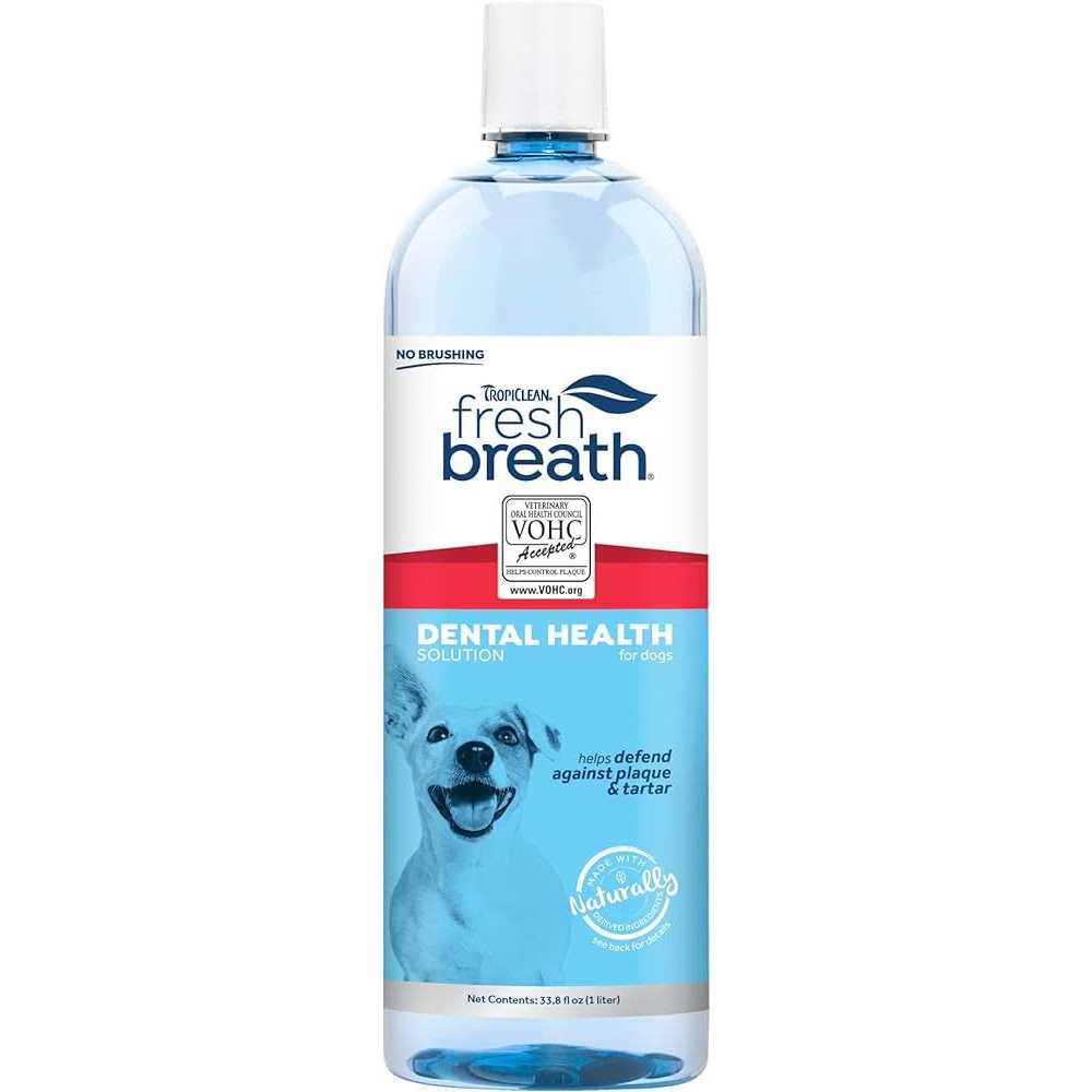TropiClean Fresh Breath Dog Dental Health Solution D412