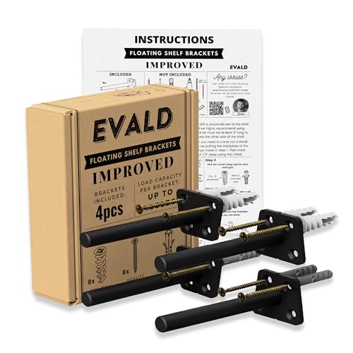 4 Pack 6-Inch Floating Shelf Bracket G22604