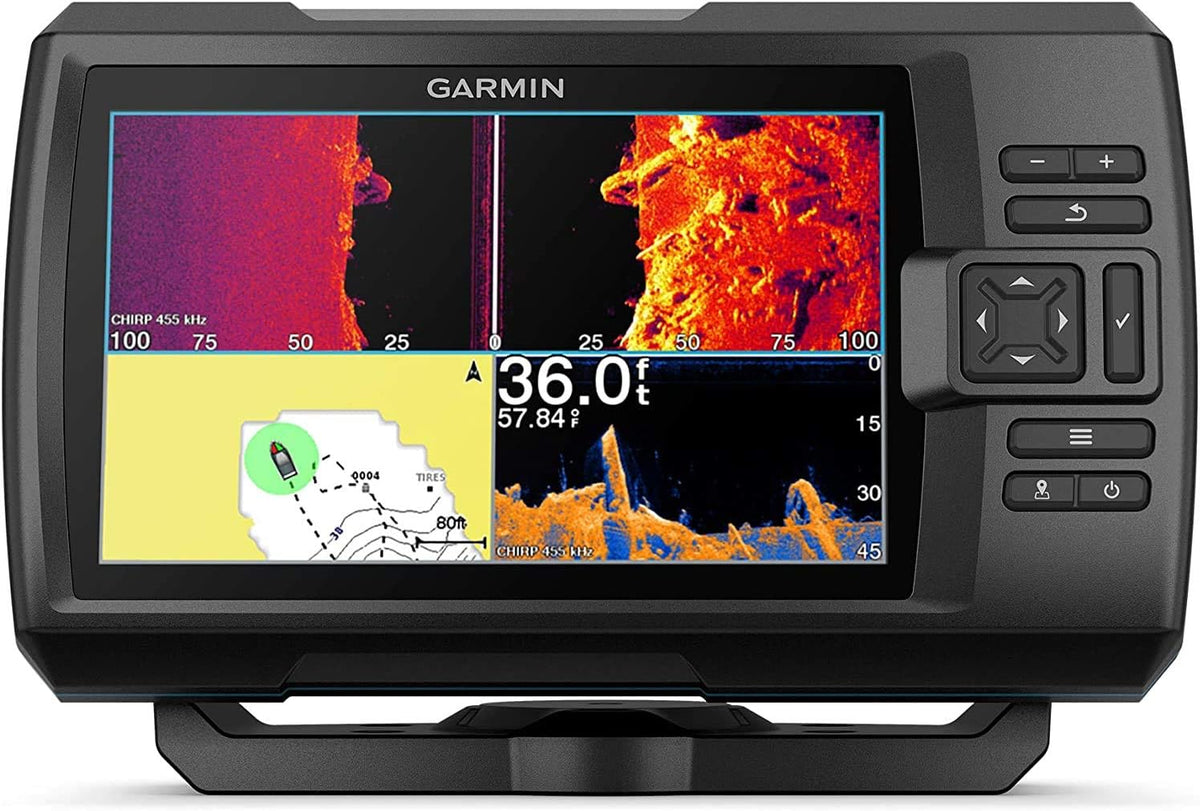 7-inch Color Fishfinder with Transducer and Protective Cover P8961