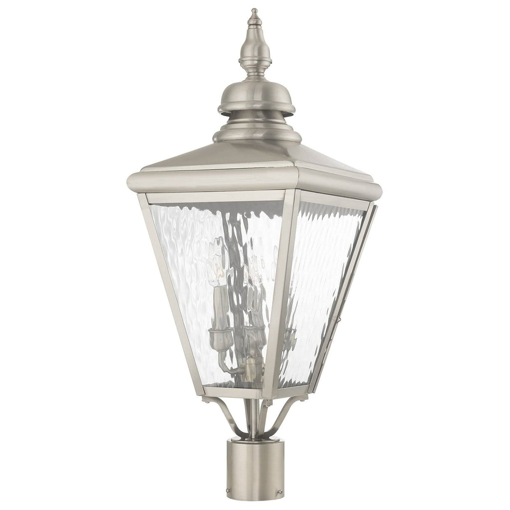 Antique Brass Post-Top Lantern D365862