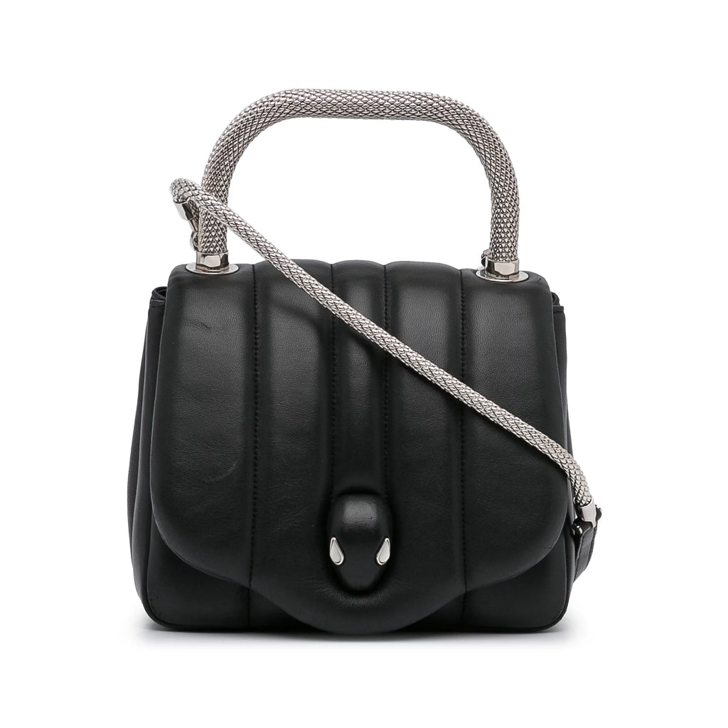Pre-Owned Calf Leather Blue Convertible Crossbody Bag K7008