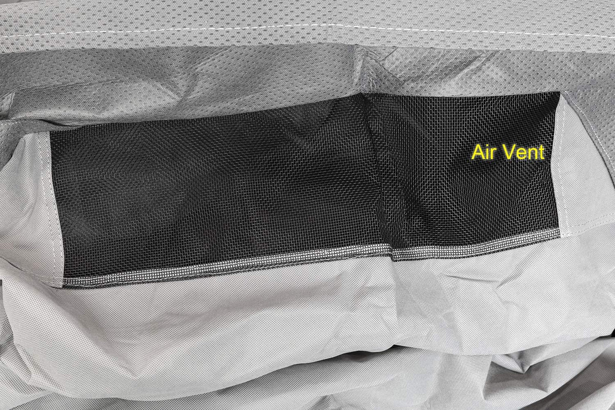 Pop-up Folding Camper Cover Reinforced Windproof Side-Straps Anti-UV Water-Resistance Triple Layers Heavy Duty for Trailer RV Motorhome V93893