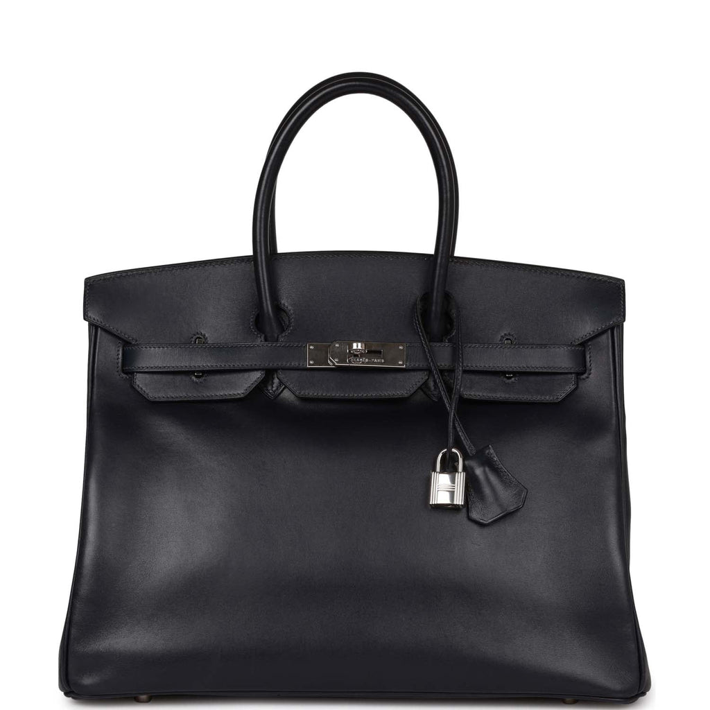 Vintage Box Leather Handbag N9403