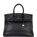 Vintage Box Leather Handbag N9403