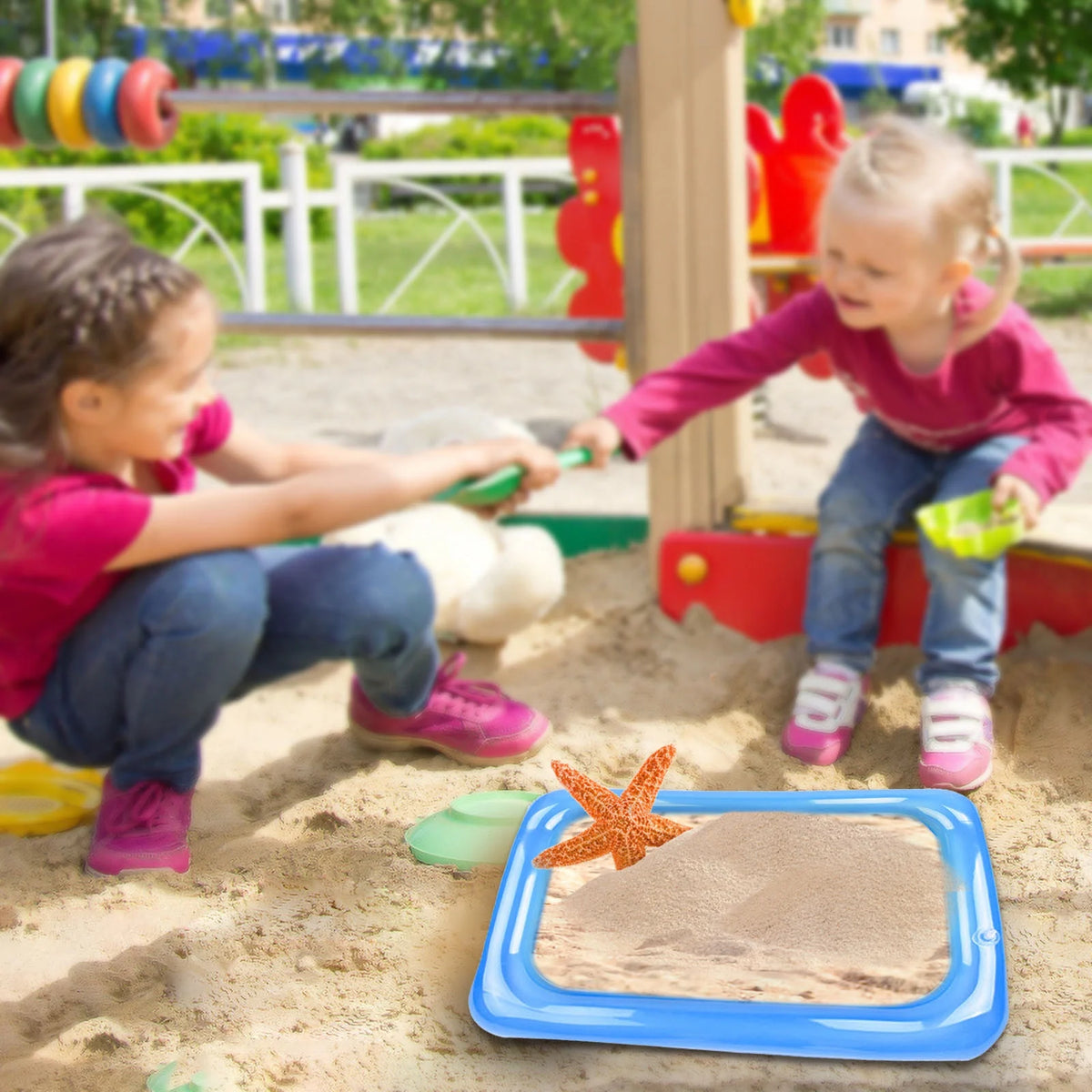 Inflatable Sand Table Toy Sand Fishing Tray N777782