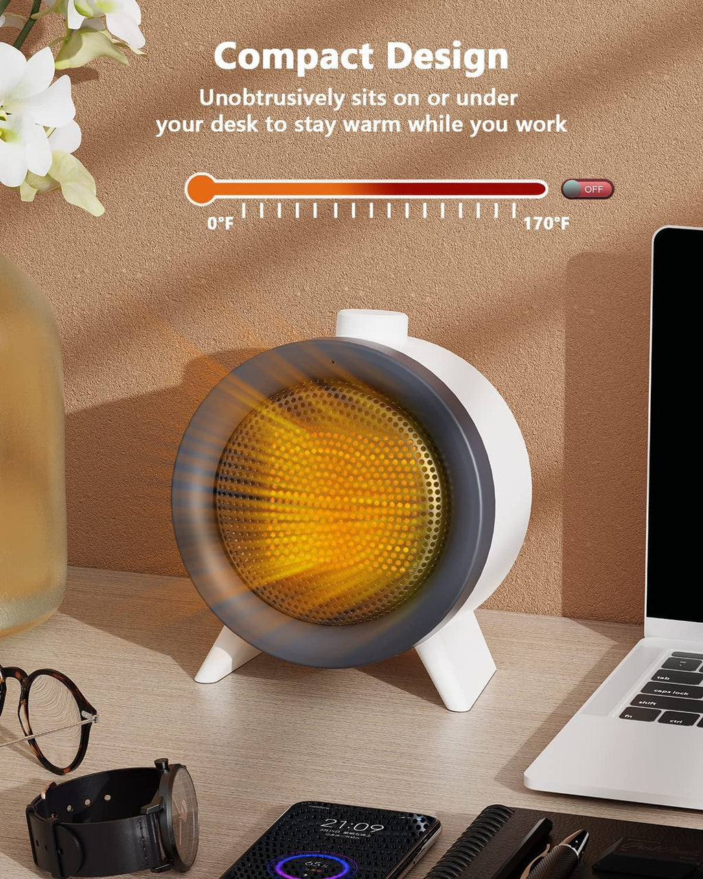1000W Ceramic Electric Space Heater X872
