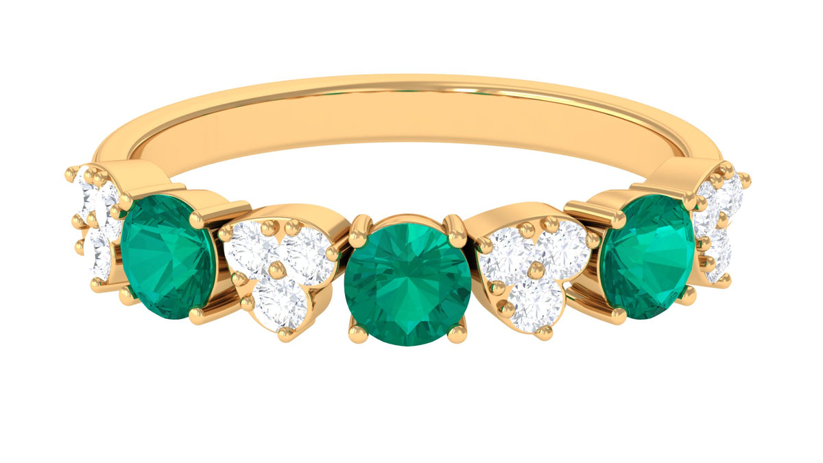 14K Yellow Gold Emerald Ring C314344