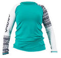 Teal Long Sleeve Women's Rash Guard W877