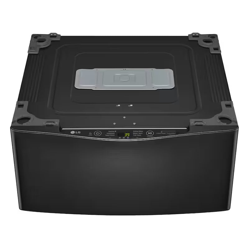 29 in. 1.0 cu. ft. Laundry Pedestal Washer in Black Steel W16203