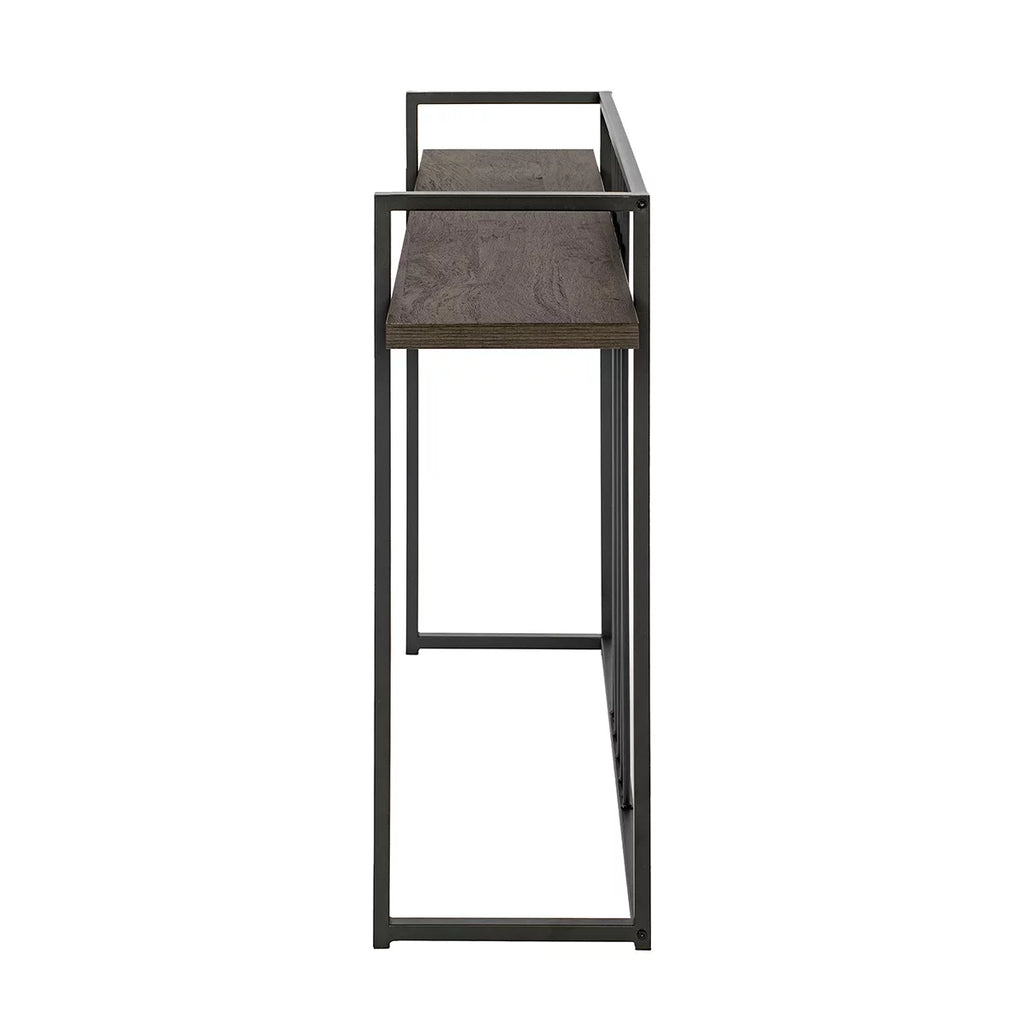 47" Console Table with Metal Frame, Rustic Brown W522