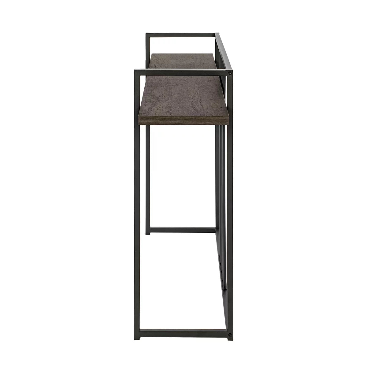 47" Console Table with Metal Frame, Rustic Brown W522