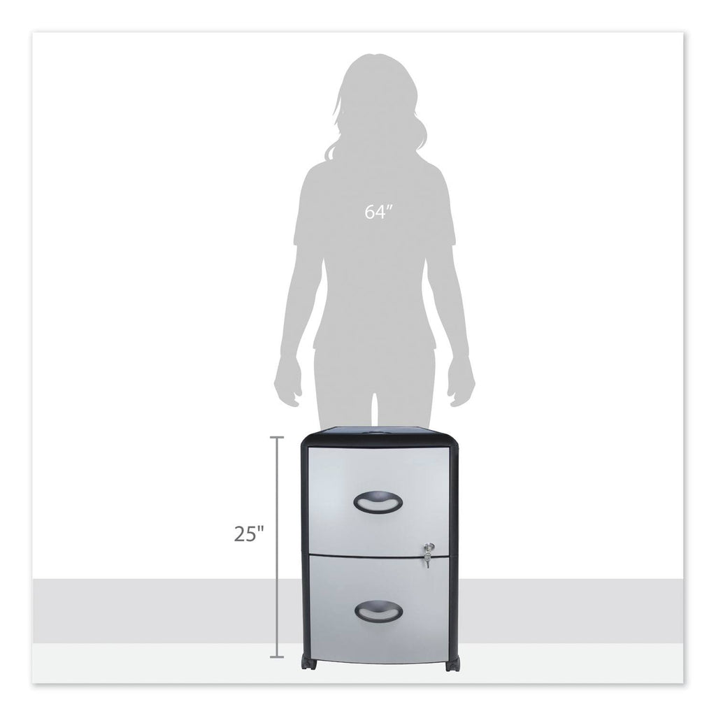 Mobile Filing Cabinet with Metal Siding B62623